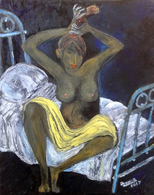 25.Good morning.2017year oil on canvas 50x40 cm 4000$ by ZAKIR AHMEDOV